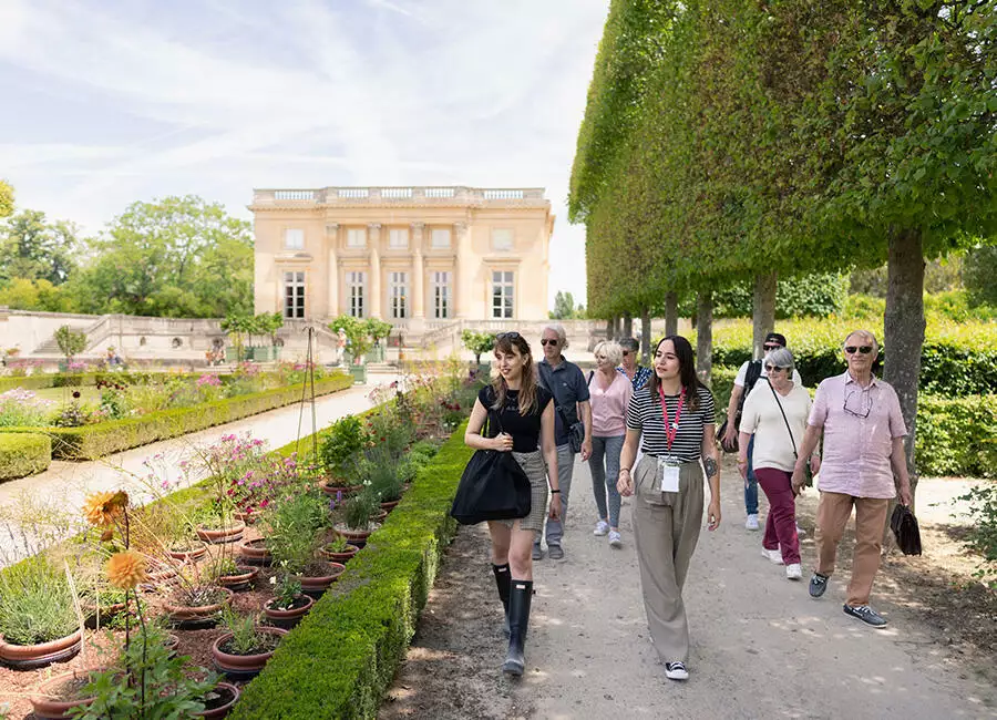 Outside of Marie-Anoinette's estate